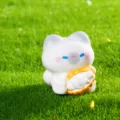 Cute Siamese cat miniature resin figurine for garden micro landscape succulent plant potted decor. - Bread Cat