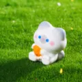 Cute resin cat figurine miniature landscape bonsai DIY succulent potted plant decoration ornament - Chicken Leg Cat