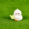 Graziosa piccola statuetta di anatra micro paesaggio decorazione da giardino 2.5x3cm - Anatra che Innaffia