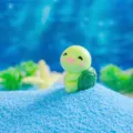 Mini süße grüne Harz Schildkröte Figur Mikro Landschaft Desktop Dekoration 3cm Variante - Faule Schildkröte