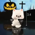 Halloween resina fantasma ornamento miniatura vampiro gatto figura micro paesaggio decorazione - Gattino Vampiro