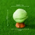 Ornamenti albero in miniatura resina fai da te casa di bambole decorazione micro verde - Albero Marshmallow 1