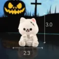 Halloween gatto mummia statuetta in resina ornamento in miniatura decorazione spaventosa - Gattino Zombi