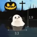 Halloween resina fantasma miniatura ornamento spettrale micro paesaggio statuetta decorazione casa - Pipistrello e fantasma