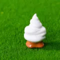 Mini Statuetta Di Gelato Bianca In Ceramica Decorazione Per Casa Delle Bambole - Albero Gelato 2