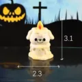Halloween resin puppy candle figurine miniature micro landscape decoration cute ornament - Candle Puppy