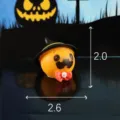 Halloween Pumpkin Resin Miniature Figurine with Wizard Hat Cute Micro Landscape Decor Accessory - Scared Pumpkin