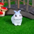 Miniaturina statuetta coniglietto in resina carino micro paesaggio giardino decorazione - Coniglio Testa di Leone Olandese