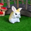 Mini statuetta coniglietto in resina micro paesaggio giardino ornamento carino animale 3cm - Coniglio Olandese