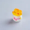 Mini Cute Succulent Plant Figurine Resin Pot Desktop Decoration with Smile Pattern 2.5cm - Bear's Paw Succulent