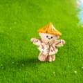 Cute miniature scarecrow figurine for garden micro landscape DIY decoration and mini crafts. - Shirt Scarecrow