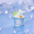 Figurine miniature d'ours glacé d'été décoration de bureau de voiture de poupée - Ours Smoothie