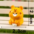 Simpatica statuetta di tigre in resina micro paesaggio di muschio ornamento in miniatura scrivania. - N. 3 Tigre