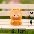Cute resin zodiac figurine micro landscape ornament mini animal cute desktop decor. - No.7 Horse