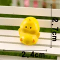 Miniature resin chick figurine for moss micro landscape decoration, cute yellow animal toy ornament - No.10 Rooster