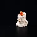 Miniatura candela in resina Halloween statuetta spettrale fantasma decorazione micro paesaggio - Candela Cucita