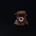 Resin tree stump eyeball ornament Halloween micro landscape decoration miniature craft prop - One-Eyed Tree Stump