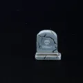 Halloween miniature resin tombstone figurine ghost pumpkin micro landscape prop decor - Tombstone One