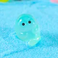 Graziosa statuetta di animale marino in resina luminosa accessorio micro paesaggio per fai da te - Seal
