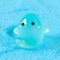 Blue luminous resin jellyfish figurine, cute miniature ocean animal toy ornament SKU. - Small Dolphin