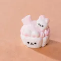 Deliziosa miniatura di dessert di coniglio in resina, perfetta per micro paesaggi e scrivania. - Coniglietto Ghiacciolo Dolce