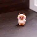 Simpatica statuetta gatto in miniatura ornamento scrivania micro paesaggio resina - Gatto Ghiaccia