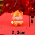 Ornamento Toro in Resina Micro Paesaggio Statuetta Carino Zodiaco Toro Giocattolo 2.8cm - N. 2 Bue