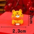 Simpatica statuetta di tigre in resina per micro paesaggio di muschio, variante arancione. - N. 3 Tigre