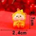 Cute resin monkey figurine zodiac ornament for moss micro landscape desktop decor 2.7cm size - No.9 Monkey