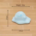 Simpatica statuetta di slime blu kawaii miniatura ornamento da scrivania giocattolo - Blu