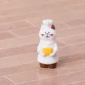 Carina mini statuetta gatto cuoco in resina panetteria pane ornamento micro paesaggio - Gatto di Panetteria-Gatto Chef
