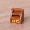 Miniature étagère de boulangerie en résine modèle déco maison de poupée bureau ornement 4cm - Chat de Boulangerie-Meuble à Pain