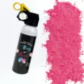 Flacon de spray de poudre révélation de genre en noir avec de la poudre rose de fête. - 100.00g / Style Boy or Girl Noir / Rose