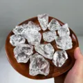 Natural white crystal rough stones for aromatherapy and crystal demagnetization healing. - 100g Natural High Transparency White Crystal Rough