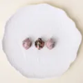 Natural crystal acorn stone carving mini ornament gemstone cute fruit home decor figurine - Rhodonite