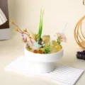 Bonsai di energia di cristallo naturale micro paesaggio pietra ammasso vaso decorazione. - Jinyu Qiujing