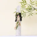 Natural crystal wishing bottle raw stone energy bottle witchcraft potion desk decor SKU - White Crystal Raw Stone Bottle