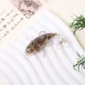 Crystal stone resin koi fish figurine, clear handmade mini goldfish ornament for car decor. - Smoky Quartz
