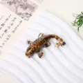 Crystal Stone Resin Koi Fish Ornament Cute Small Goldfish Car Decor Resin Figurine - Tiger's Eye