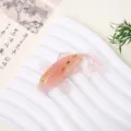 Pink Crystal Resin Koi Fish Figurine, Cute Pink Car Dashboard Ornament And Desktop Decor Gift. - Rose Quartz