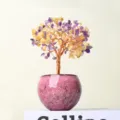 Arbre de vie en cristal de citrine naturelle Feng Shui décoration de bureau maison - 24 Branches 9 Perles
