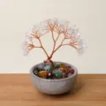 Arbre à monnaie en cristal naturel décoration de bureau et maison ornement de bonsaï en pierre - Cristal blanc