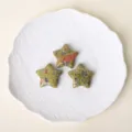 Natural stone star pocket crystal gemstone carving green pink decorative palm stone variant - Unakite