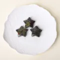 Natural crystal stone star pocket stone 3cm healing gemstone star shaped tabletop decor. - Dragon Blood Stone
