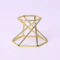Gold metal crystal ball stand geometric sphere display base holder bracket for home decor item - Gold