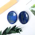 Natural lapis lazuli worry stones oval pocket palm stones for stress relief meditation 2pcs - Lapis Lazuli