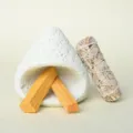 Conjunto de quemador de aromaterapia Palo Santo y salvia blanca para meditación y relajación. - Conjunto de Chimenea / Conjunto de Madera Sagrada y Salvia / Blanco lechoso