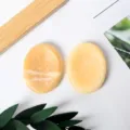 Natural yellow crystal worry stone palm massage stone smooth polished healing stone decor - Topaz