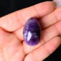 Natural amethyst crystal egg gemstone 30mm polished stone home decor gift item - Amethyst