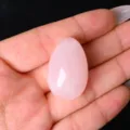 Natural Rose Quartz Crystal Egg Palm Stone Polished Healing Gemstone Home Decoration - Rose Quartz